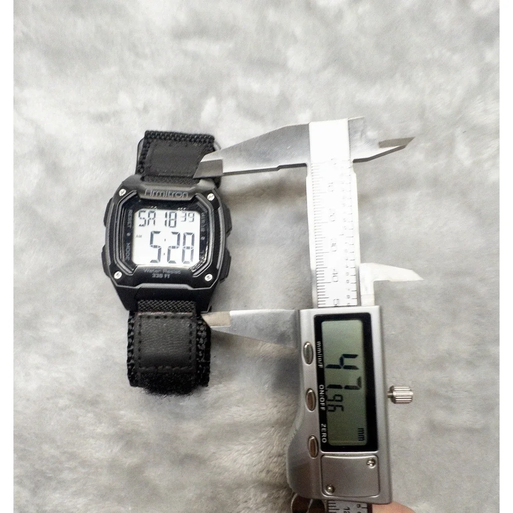 Armitron Mens 40mm Sports Digital Chronograph Watch NATO Strap New Battery